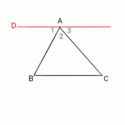 Prove that the sum of the measures of the interior angles of a triangle is 180°. be sure to create a
