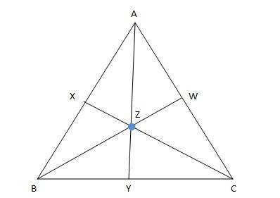 Zis the centroid of triangle abc . if az =12 what is zy