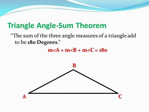 Two angle measures in a scaled triangle are 77 and 62 what is the measure of the third angle