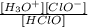 \frac{[H_{3}O^+][ClO^-]}{[HClO]}