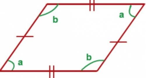 In parallelogram abcd, m∠a = 24°. what are the measures of angles b, c, and d?  justify.