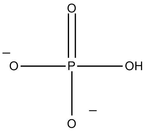 Phosphoric acid has 3 pka values, which are 2.1, 6.9, and 12.4. draw the protonated form of phosphor