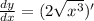 \frac{dy}{dx}=(2 \sqrt{x^3})'