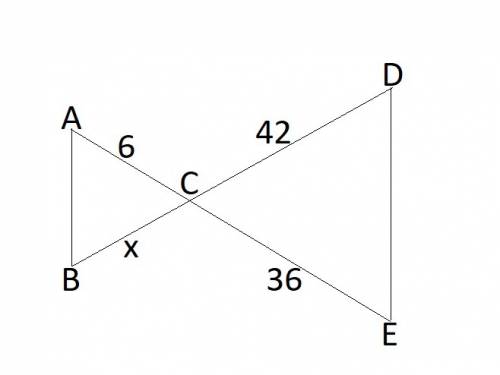 What is the value of x?  enter your answer in the box. x =  cm a bow tie shape polygon made of two b