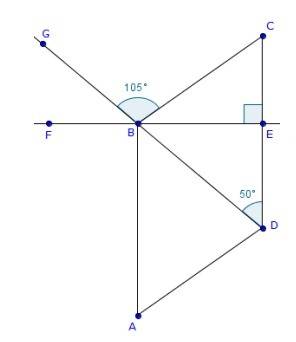 In the figure above, quadrilateral abcd is a parallelogram. let x represent the measure of angle gbf
