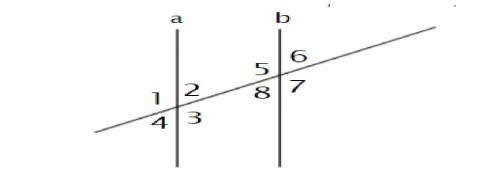If a and b are parallel lines and m 3=128 what is the measure of 8