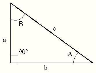 Finf the exact value of sin a and cos a where a = 9 and b = 10 and < c is a right angle