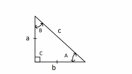Aright triangle has three sides:  a, b, c such that a=b and latex:  a^2\: +\: b^2\: =\: c^2 a 2 + b