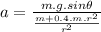 a = \frac{m.g.sin\theta }{\frac{m+0.4.m.r^{2}}{r^{2}}}
