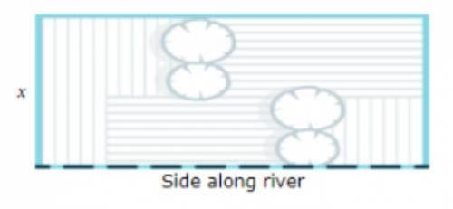 Jenny has 280 meters of fencing and wishes to form three sides of a rectangular field. the fourth si