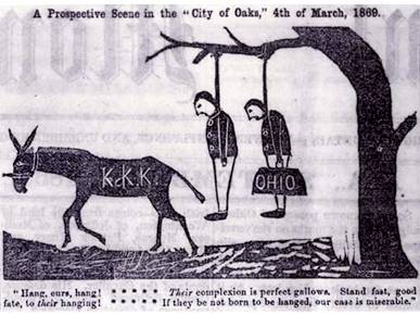 The drawing below appeared in a southern newspaper in 1868 what does this drawing represent
