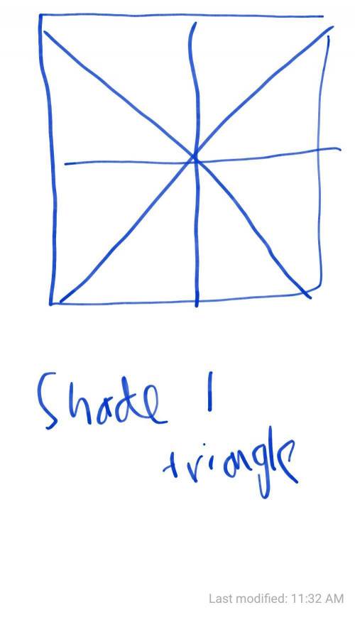 Draw a square and shade about 1/8 of it. how did you decide how much to shade?  best answer i’ll mar