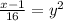 \frac{x-1}{16}=y^2