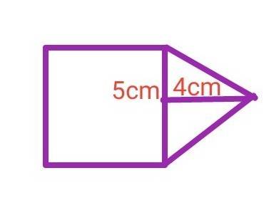 What is the area of this figure?  enter your answer in the box. cm² a square with side lengths of 5