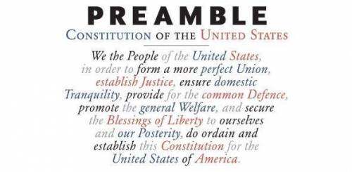Now, write two paragraphs using your outline about preamble and the principle