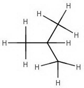Methylpropane (complete and condensed structural formulas)