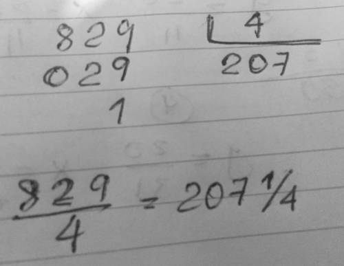 Margaret is dividing 829 by 4. explain why margaret needs to write a zero in the tens place of the q