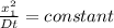 \frac{x_1^2}{Dt}=constant