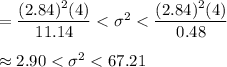 =\dfrac{(2.84)^2(4)}{11.14}