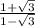 \frac{1+\sqrt{3}}{1-\sqrt{3}}
