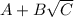 A+B\sqrt{C}