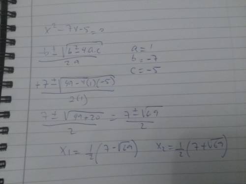 Lauren was solving the quadratic equation x^2 -7x -8 = -3