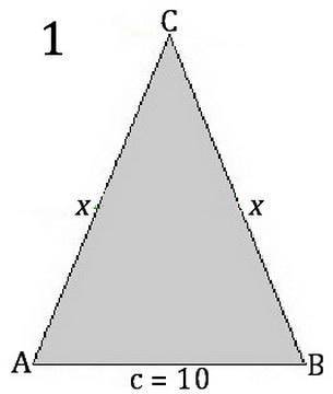 The perimeter of an isosceles triangle is 36. one side is 10. what are the possible lengths of the b