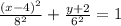 \frac{(x-4)^2}{8^2}+\frac{y+2}{6^2}=1