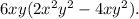 6xy(2x^2y^2 - 4xy^2).