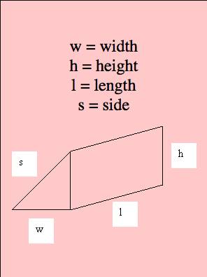 How to find the surface area of a triangular prism ?  grade 6 style and easiest way possible