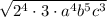 \sqrt{2^4\cdot3\cdot a^4b^5c^3}