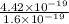\frac{4.42\times 10^{-19}}{1.6\times 10^{-19}}