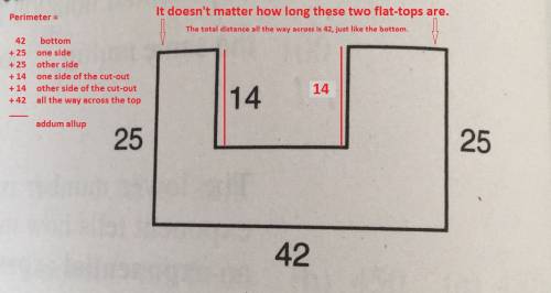 Photo above!  how do i find the perimeter of this?  i'm confused because no matter what i do the ans