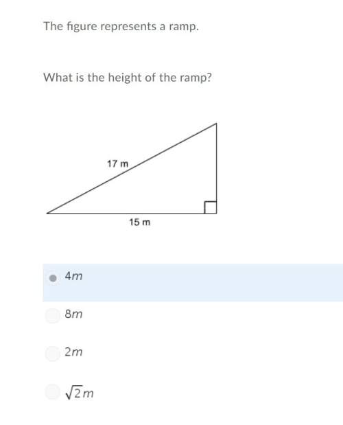 The figure represents a ramp. what is the height of the ramp? how do i solve this?
