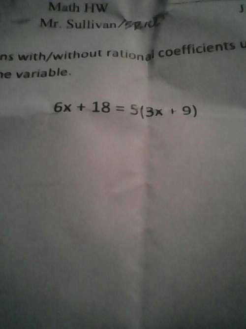 What is the distributive property for 6x+18=5(3x+9)