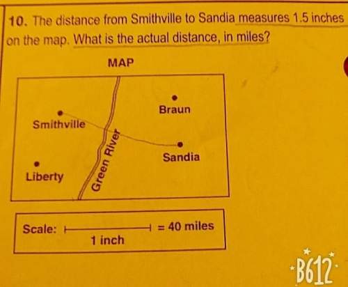 What is the actual distance, in miles?