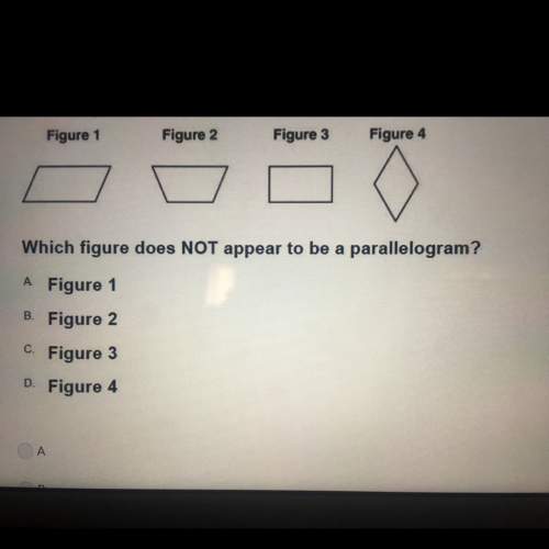 Which figure does not appear to be a parallelogram ?