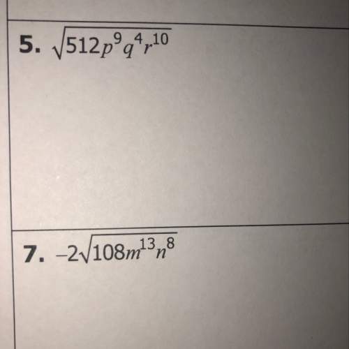 Can someone explain how to simply radicals in these problems? asap and you