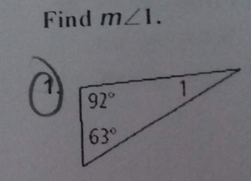 Find m&lt; 1parallel lines and triangles