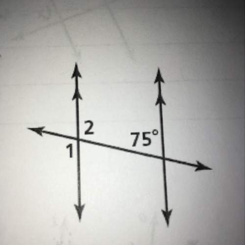 Use the diagram to find the measure of angle 1 and measure of angle 2