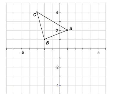 Transformation (x - 3, y + 1) is applied to triangle abc. what are the coordinates of c' (the transf