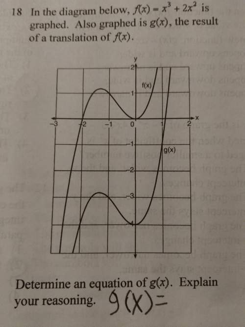 Determine an equation for g(x). explain your reasoning.