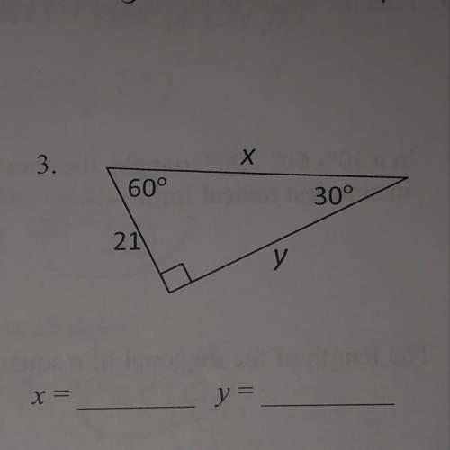 How do i find the x &amp; y in these special right triangle equations?