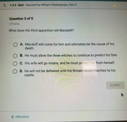 What does the third apparition tell macbeth