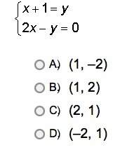 Which of the following ordered pairs is a solution of the given system of linear equations answer c