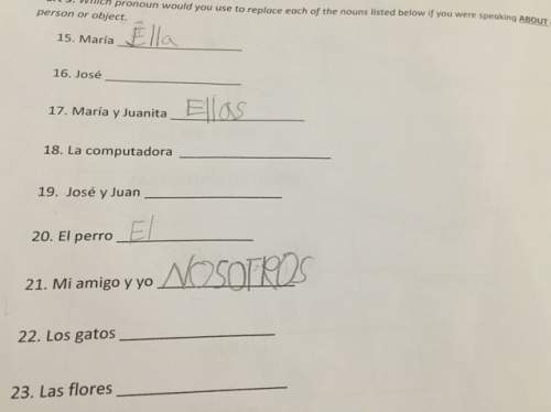 What pronoun replaces these in spanish