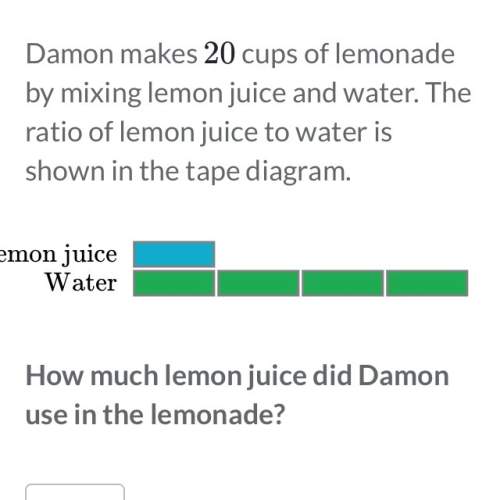How much lemon juice did damon use in the lemonade