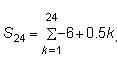 An arithmetic series is represented by the equation (picture). which of the following is true? a.