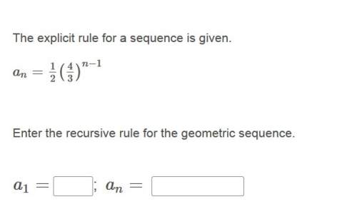 Correct answer only ! the explicit rule for a sequence is given.
