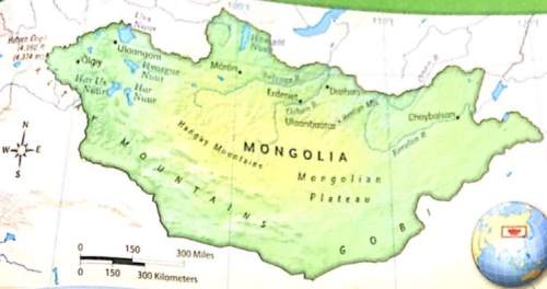 What does the map tell you about sources of water in mongolia?
